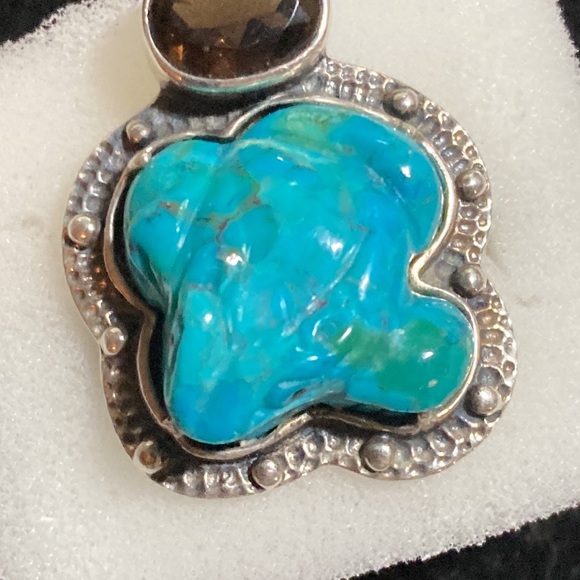 925 Amy Kahn Russell turquoise ring - Picture 4 of 6
